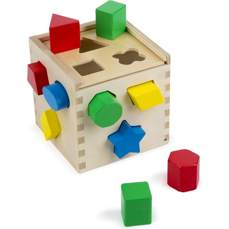 Cubo para Clasificar Formas, Juguete Edu