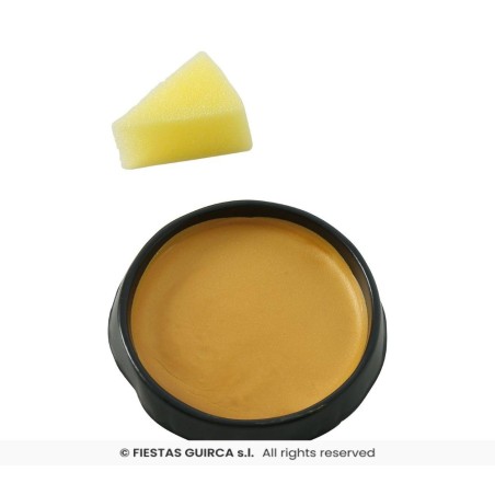 maquillaje con esponja oro