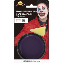 maquillaje con esponja morado