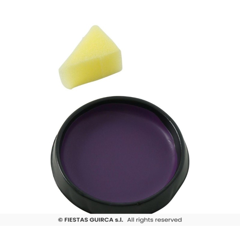 maquillaje con esponja morado