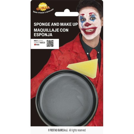 maquillaje con esponja plateado