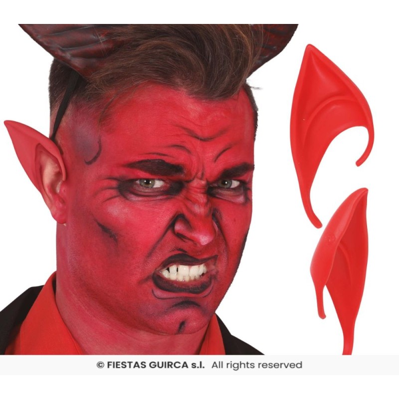 Orejas demonio rojas