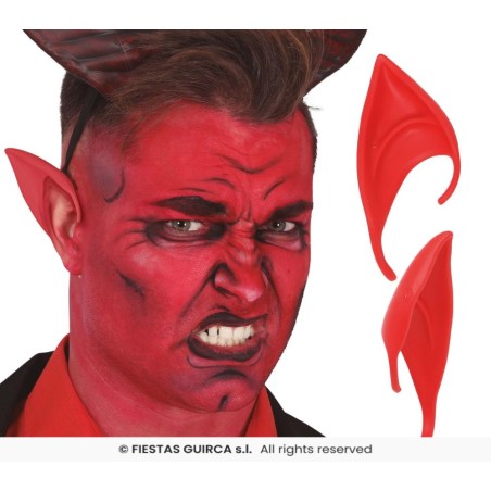 Orejas demonio rojas