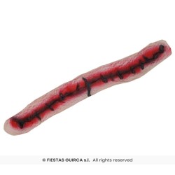 Cicatriz cosida cuello con adhesivo 2