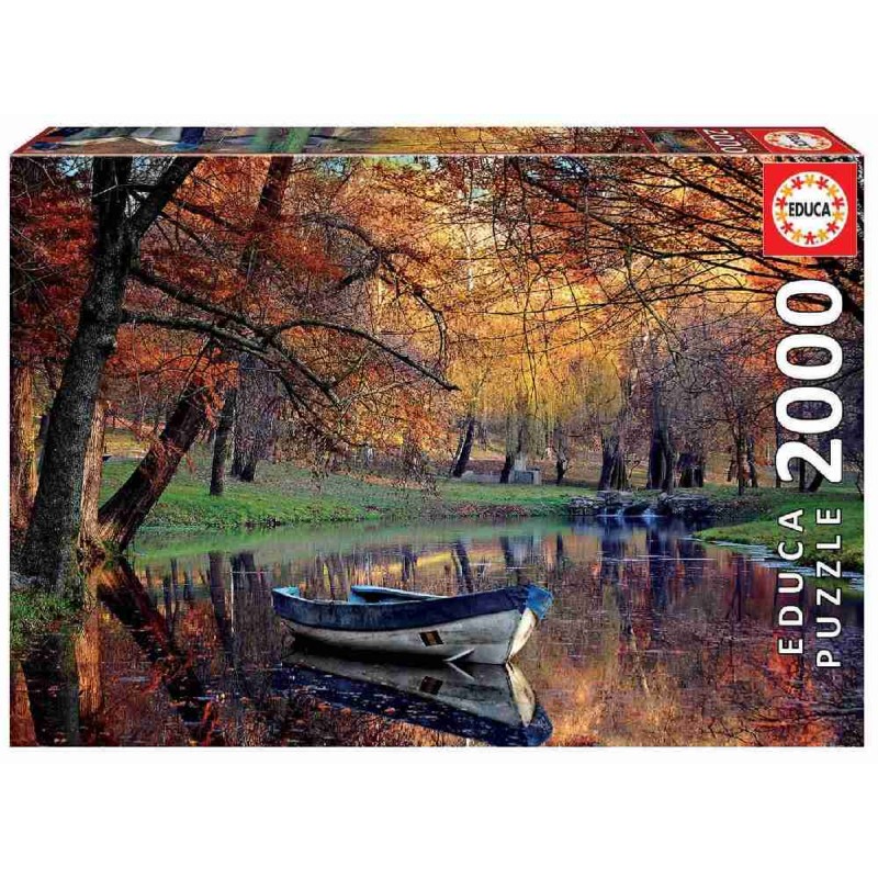 PUZZLE 2000 BARCA EN EL LAGO