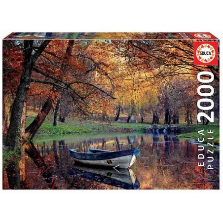 PUZZLE 2000 BARCA EN EL LAGO