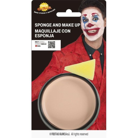 maquillaje con esponja carne crema