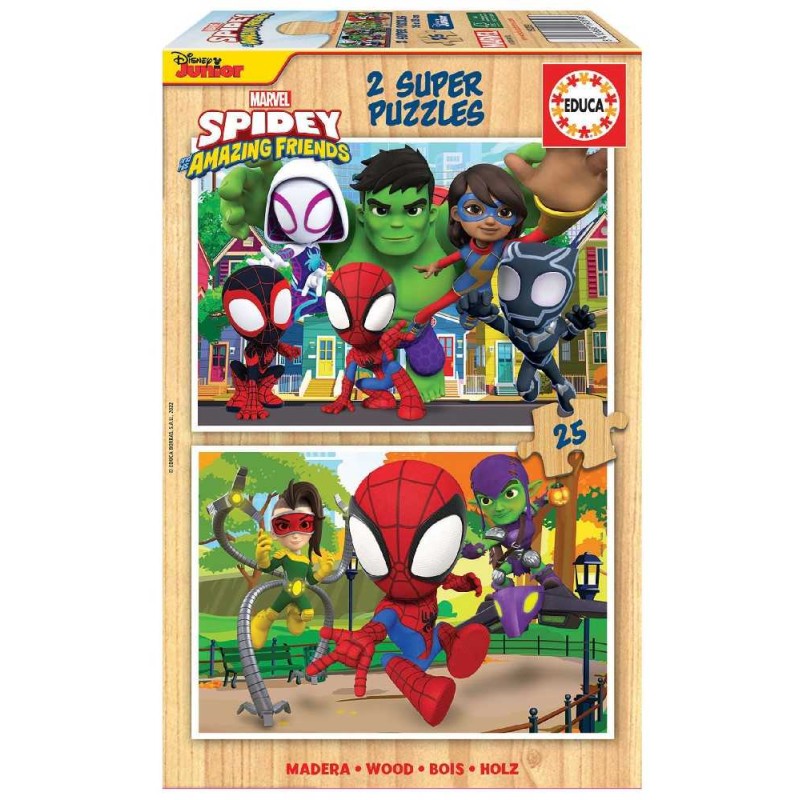 2X25 Spidey & His Amazing Friends Madera