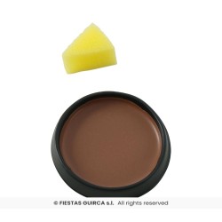 maquillaje con esponja marron oscuro 2