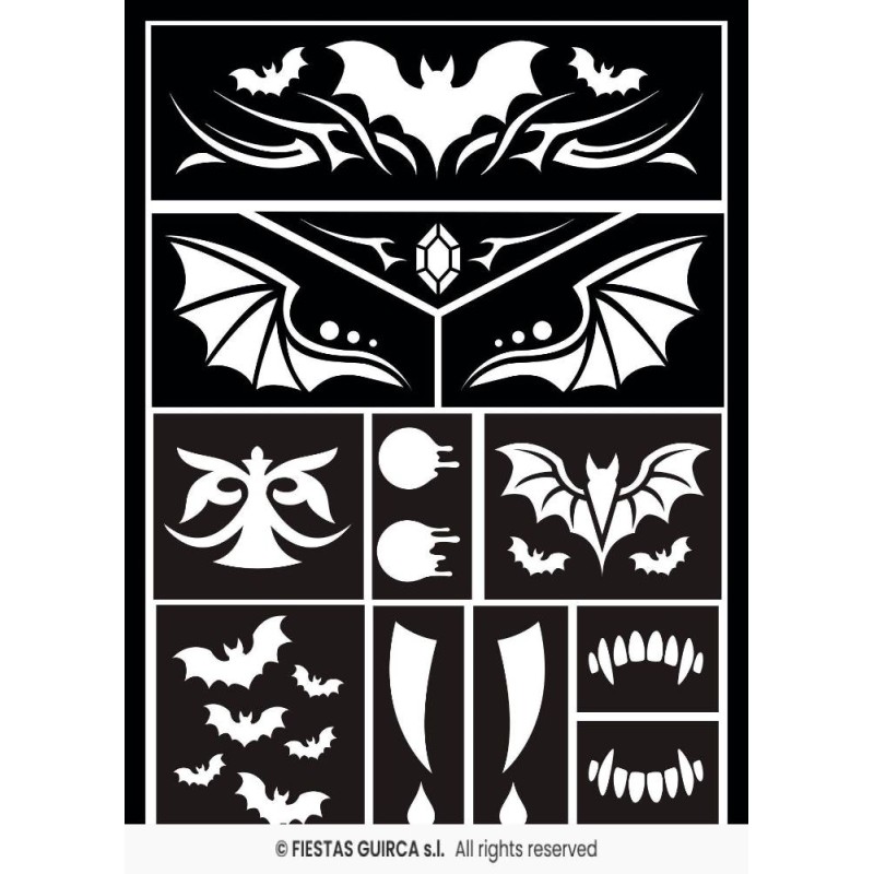 Plantilla maquillaje vampiro