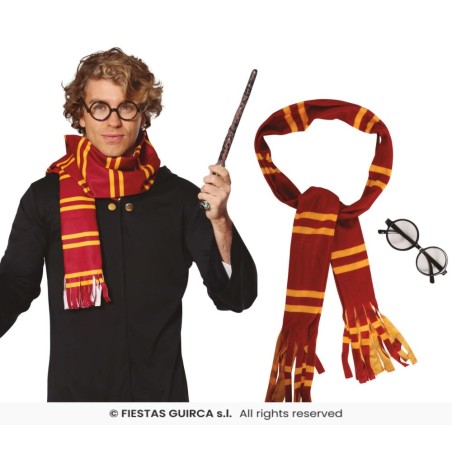 Conjunto mago harry- bufanda y gafas 