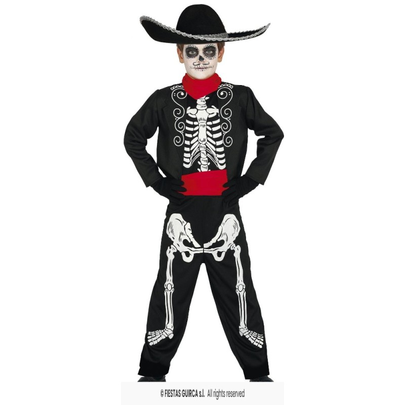 Disfraz Mariachi skeleton mexic 5-6 años