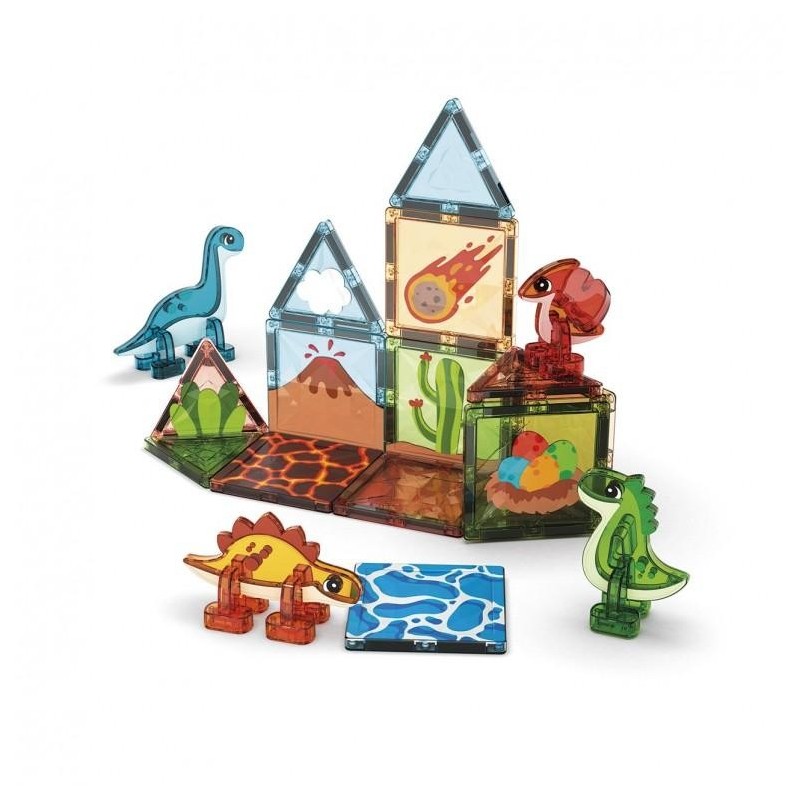 GEOMAG MAGNETIC TILES DINO WORLD 