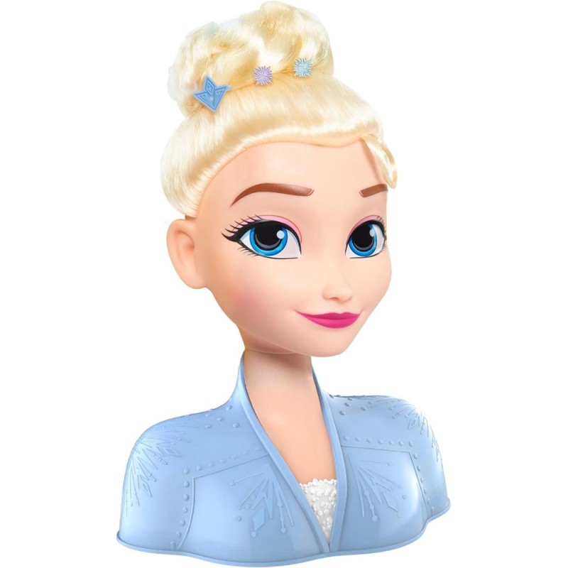 Cabeza de peinado básica de Elsa de Disn