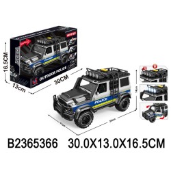 Todoterreno Policía 30 cm con Luces y So