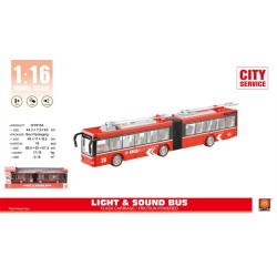 Autobus Doble Rojo Luces Y Sonido