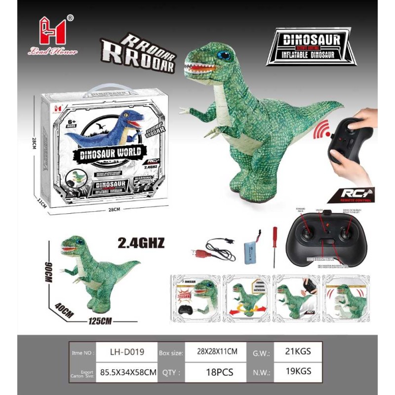 Rc Dinosaurio Inflable 90Cm.