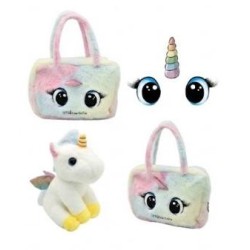 Bolso Unicornio 25 cm con Peluche Suave