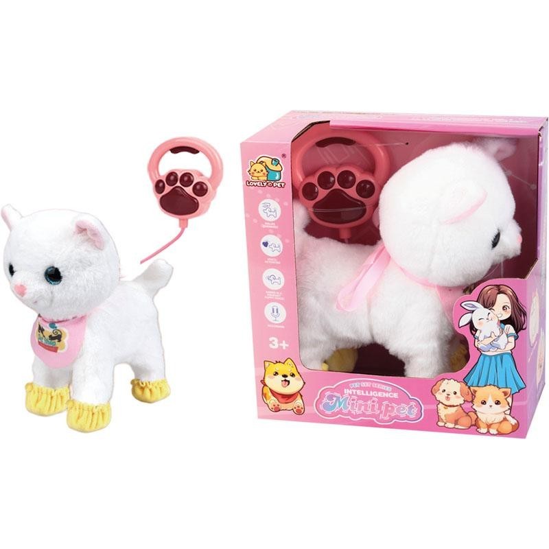 Gato Andador Con Correa Blanco