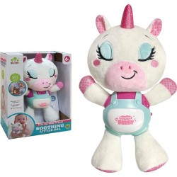 Peluche Unicornio Rosa con Luces y Músic 2
