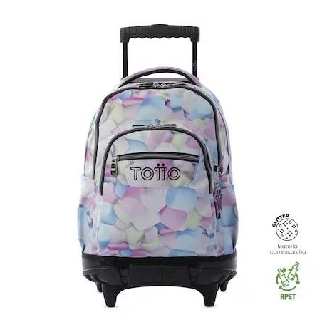Mochila carro Renglones Glitter - Spong