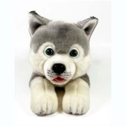 Peluche Husky Tumbado 25cm. 2