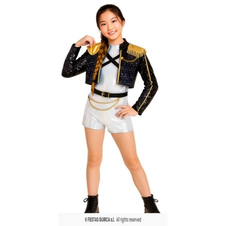 Disfraz Pop-Star Silver GOLDEN 7-9