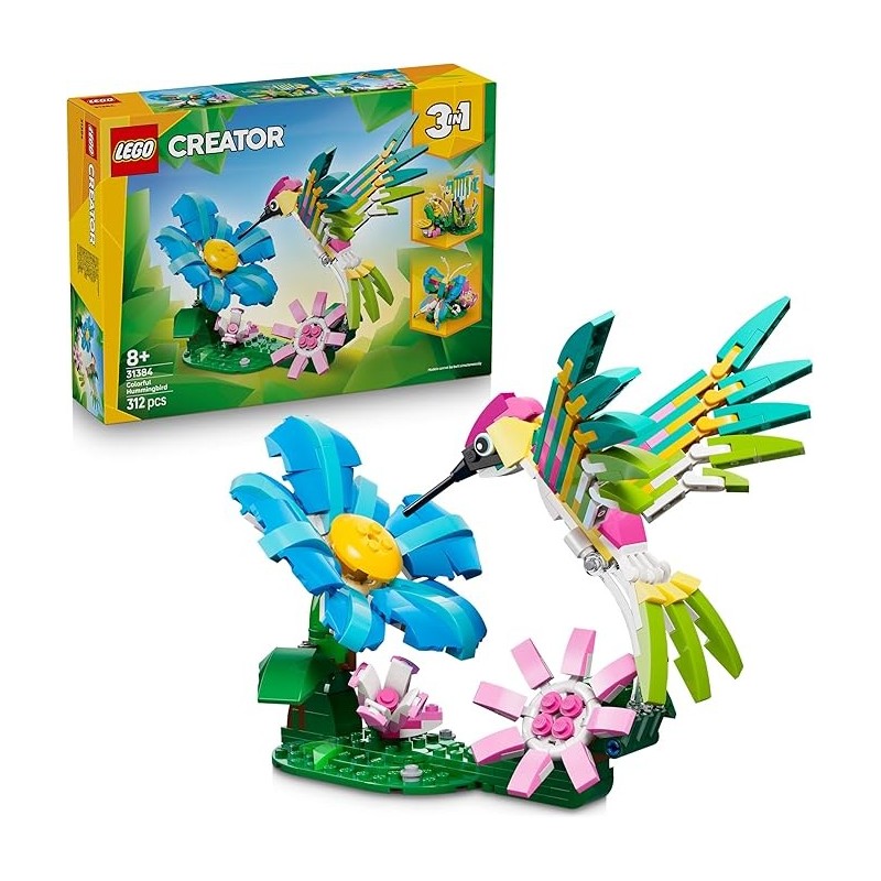 Fauna Salvaje: Colibrí de Colores LEGO 3