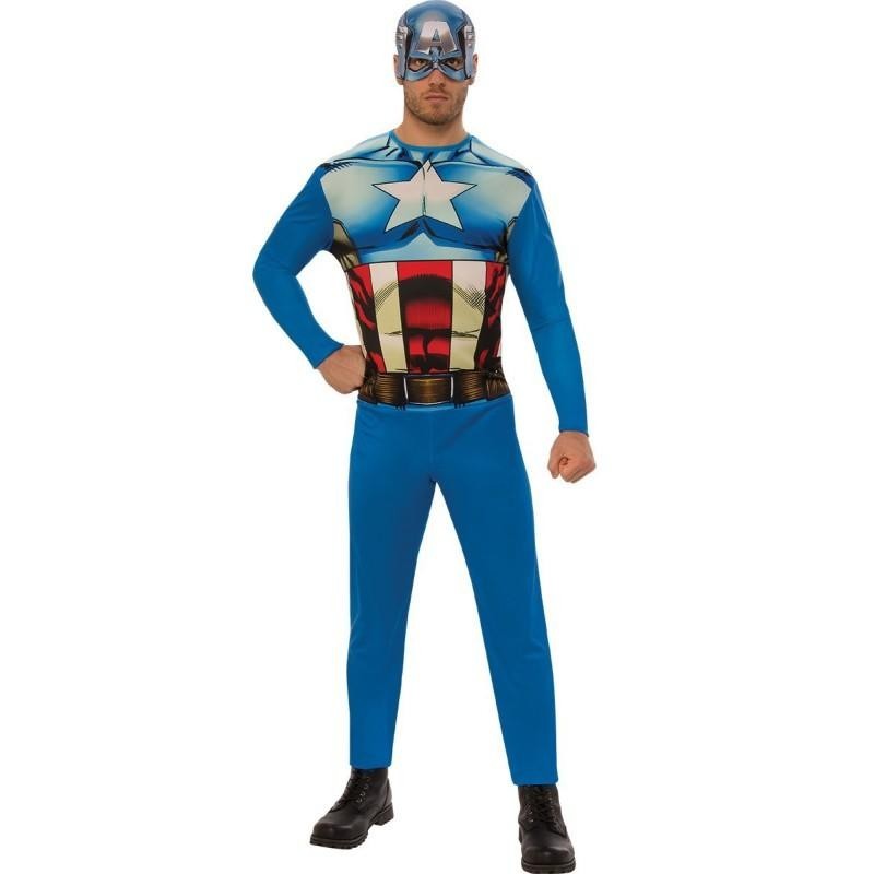 Disfraz hombre capitan america T.M