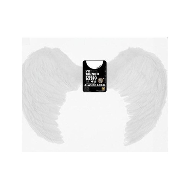 80 * 60 cm alas angel pluma blanco