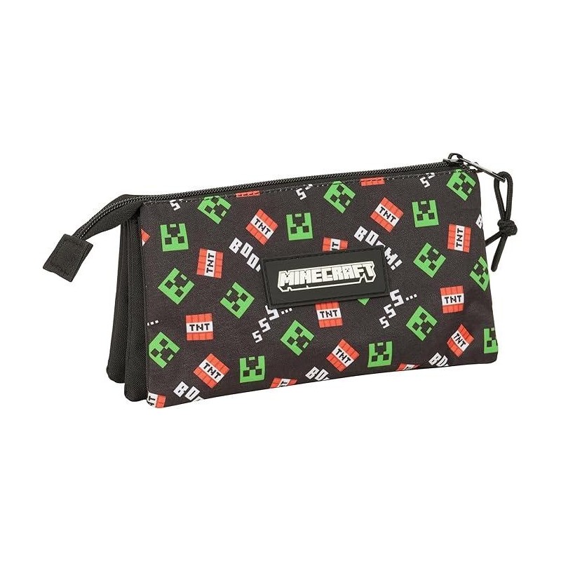 MINECRAFT - Portatodo Triple, Estuche