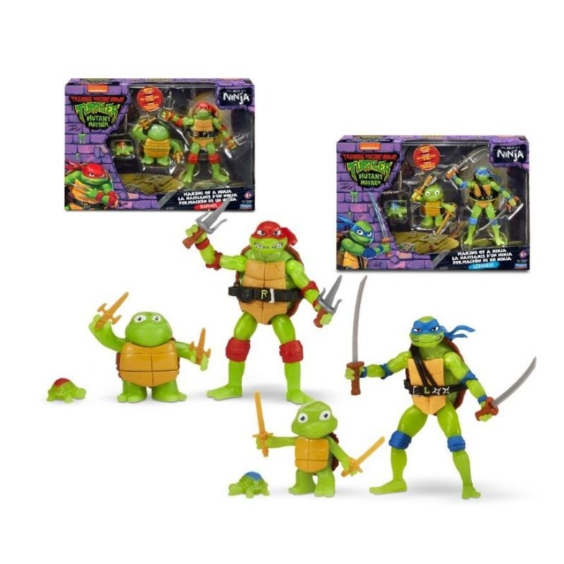 Pack Figuras Evolution Toddler Tortugas 