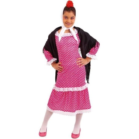 Disfraz chulapa madrileña 5-7 años rosa