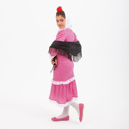 Disfraz chulapa madrileña 3-4 años rosa