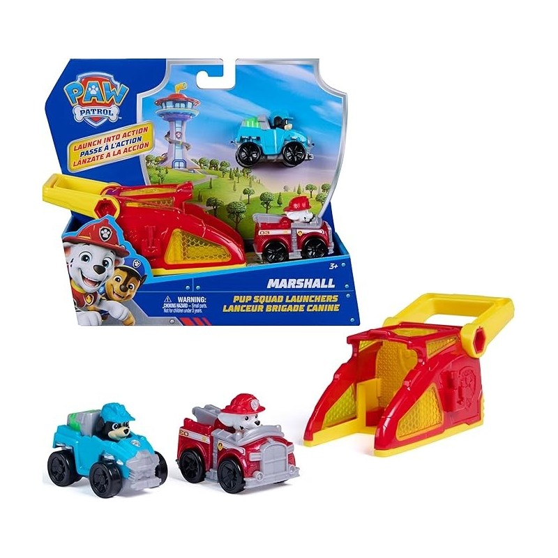 PAW Vehículo Pup Squad Launcher Marshall