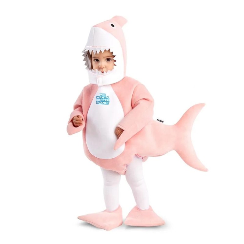 DISFRAZ TIBURON SHARK ROSA 3-4 AÑOS