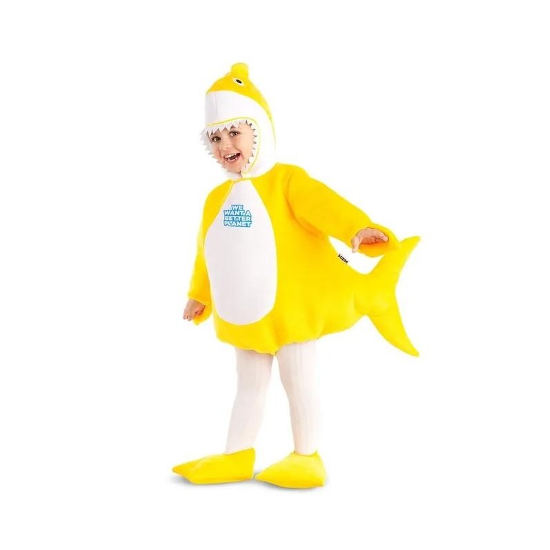 DISFRAZ TIBURON SHARK AMARILLO 1-2 AÑOS