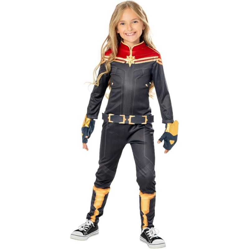 Disfraz capitana marvel deluxe 9-10 años