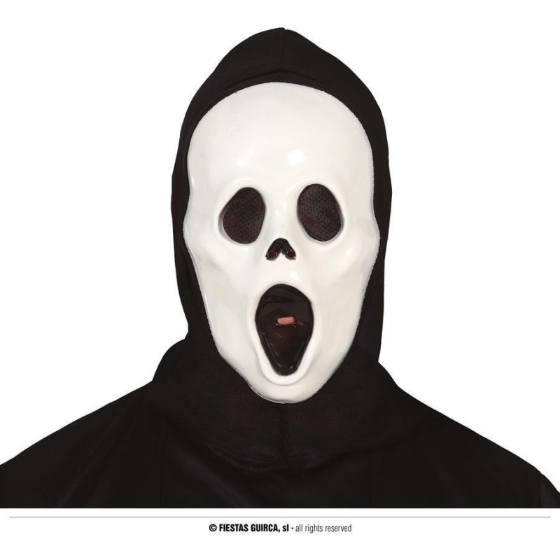 MASCARA ASESINO CON CAPUCHA, SCREAM  PVC