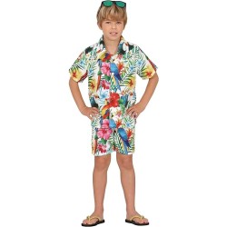 DISFRAZ HAWAIANO TROPICAL NIÑO 5-6 Años