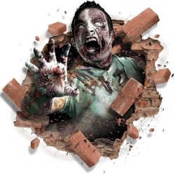 ADHESIVO PARED ZOMBIE 70X80