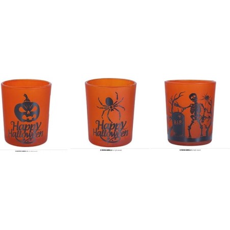 PACK 3 VASOS HALL. NARANJA DE CR