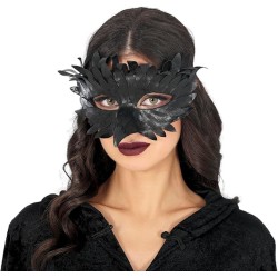 ANTIFAZ PLUMAS PICO NEGRO PAJARO