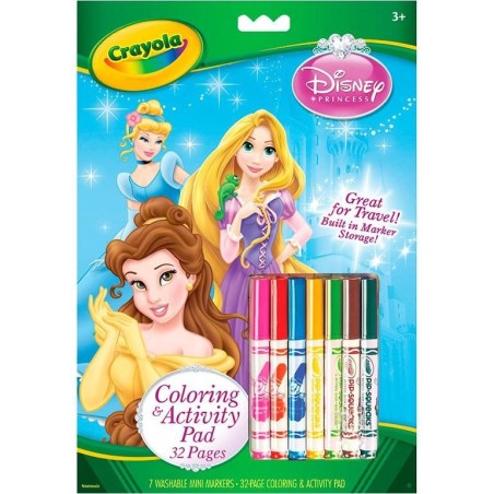 Libro actividades y colorear princesas 