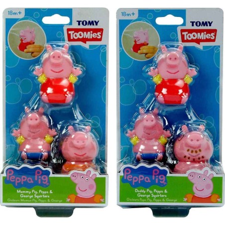Familia Peppa Pig Salpicar en el Baño