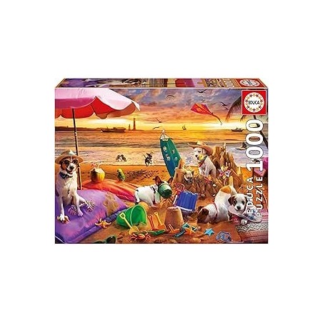 1000 Perros Jugando En La Playa
