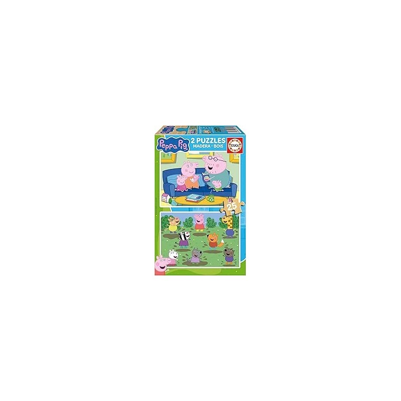 2X25 Peppa Pig Madera