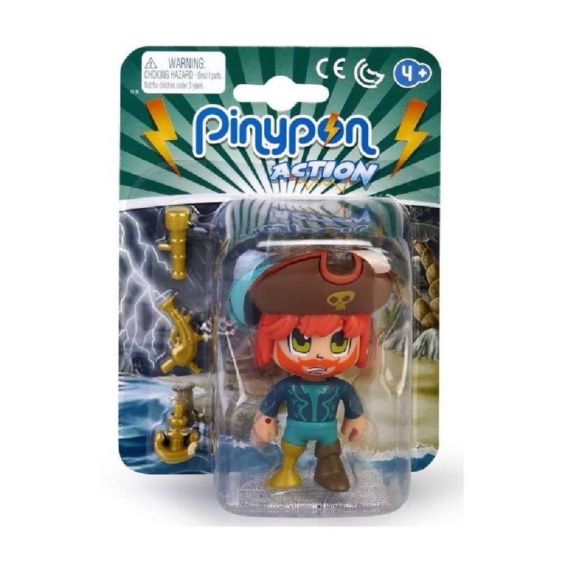 PINYPON ACTION -  FIGURA PIRATA PELIRROJ