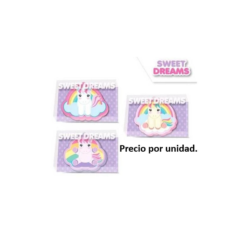Goma de borrar c/forma Sweet unicornio