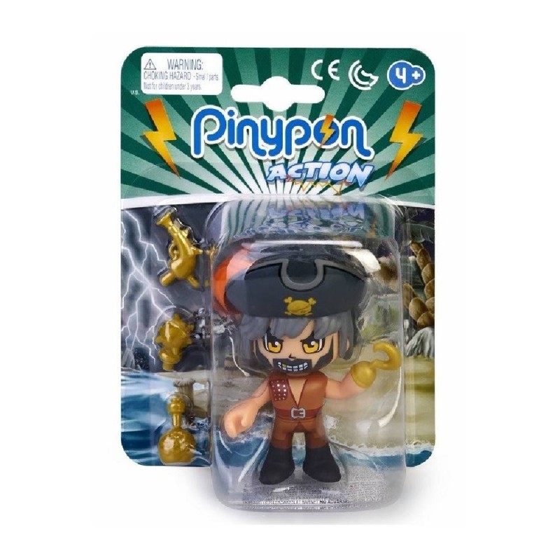 PINYPON ACTION -  FIGURA PIRATA PELO GRI